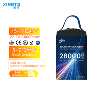 Batterie semi-solide au silicium-carbone LiNiMnCoO2 haute performance 12S 28000 mAh 340 Wh/kg 10C pour drones UAV de grande taille et longue autonomie