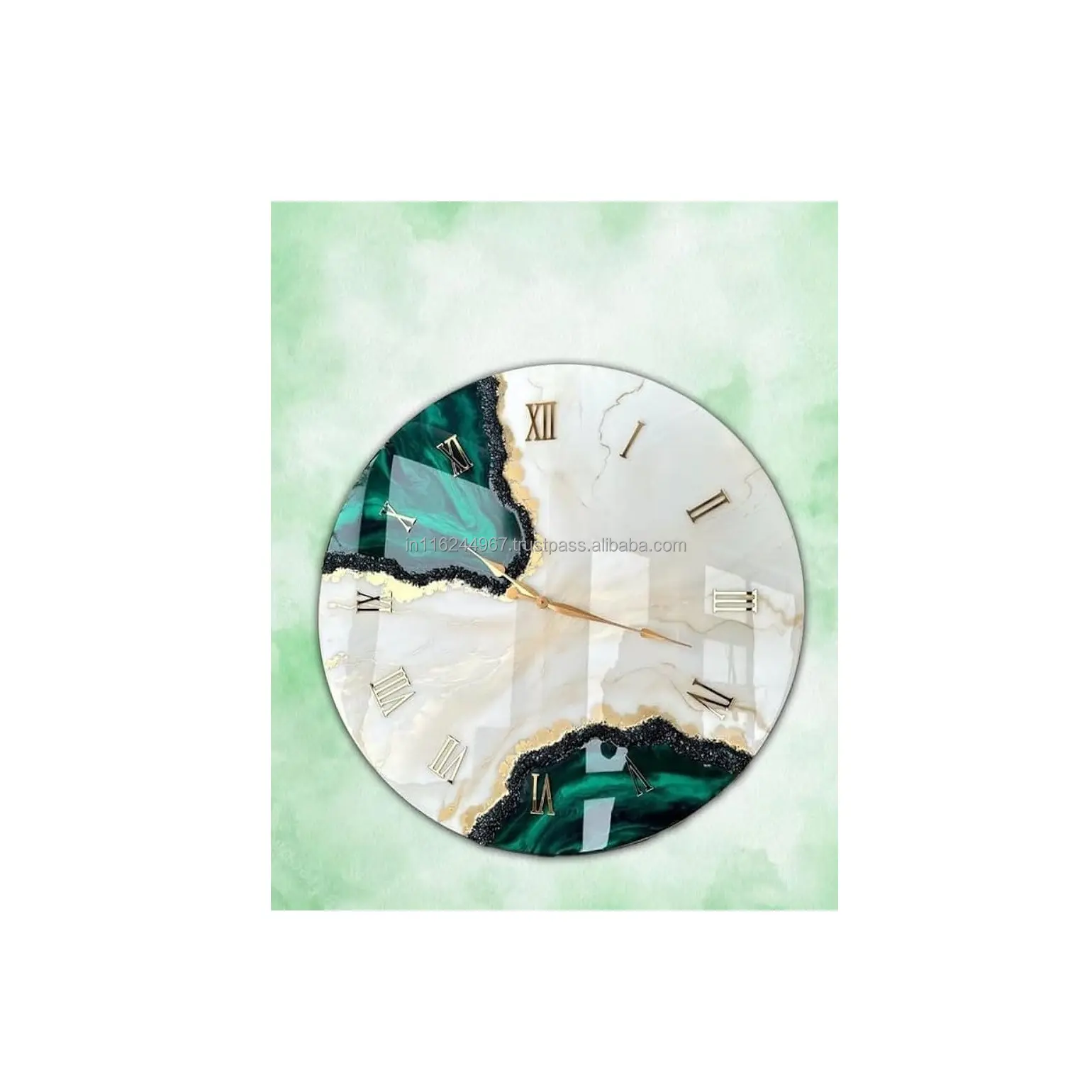 Premium Quality Eco Friendly Resin Crafts Resin Clock Elegant Table Centerpiece Available at Export Selling from India