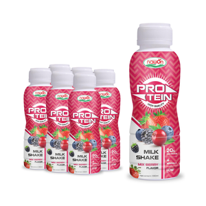 Mélange de boisson protéinée sans sucre pour milk-shake, saveur baies, 20g, certifié HALAL GMP, fabricant de boissons saines, OEM ODM - Product Image 1