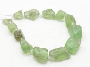 Fluorita Verde en Bruto, Pepitas Sueltas de 8 Pulgadas, 10x7 a 20x12 mm Aprox. Natural PMEGEMSBEADS Rusia para Fabricación de Joyas, Tercera Parte - Product Image 3