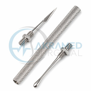 Juego de 4 Extractores de Puntos Negros y Comedones de Acero Inoxidable, Herramientas para Eliminar Acné y Espinillas Faciales, Calidad Certificada CE ISO - Product Image 5