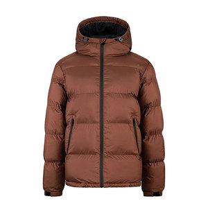 Wholesale Windproof Puffer Jacket with Fleece Hood Custom Outdoor Winter Jacket Men Cheap Price Coat for Cold Weather - Product Image 1