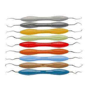 Kit d'hygiène dentaire Gracey Curette 9 pièces |   Poignées en silicone Ergo Sense de qualité supérieure |   Scalpels chirurgicaux réutilisables de qualité médicale pour le détartrage - Product Image 3