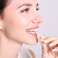Brosse à dents interdentaire et cure-dents en bambou écologiques et souples avec poils en acier inoxydable pour adultes