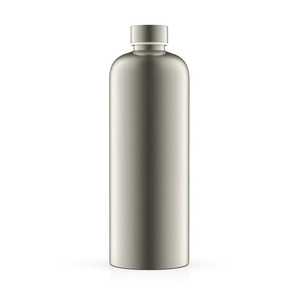 Industrial Grade Stainless Steel Water Bottle with Visible Level Window Leakproof Reusable Metal <b>Flask</b> for Professional Use - Product Image 2