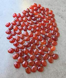 Ónix Rojo Natural Ovalado Cabujón, Piedras Preciosas Calibradas al por Mayor para Joyería, Gema de Cristal Curativa - Product Image 2