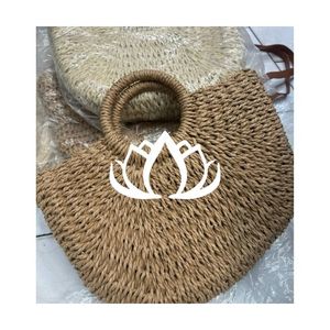 PRÊT À EXPÉDIER Sac fourre-tout en jacinthe d'eau 2026 pour le marché, les courses et les pique-niques, artisanat en fibre tressée durable, matériaux sûrs - Product Image 1