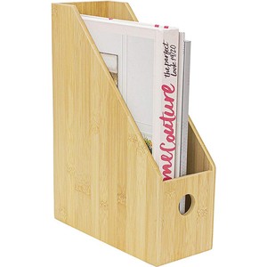 Handcrafted Bamboo Eco-Friendly Vertical Magazine Organizer - Wholesale - Product Image 1