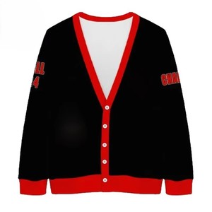 Cárdigan de Punto Transpirable Personalizado con Cuello en V, Mezcla de Lana/Acrílico, de Alta Calidad, para Hermandades y Fraternidades Universitarias - Product Image 3