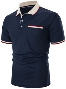 Camiseta de Golf Profesional para Hombre, Personalizada con Bordado, Anti-Pilling, de Secado Rápido, Tejido de Poliéster/Algodón para Torneos - Product Image 3