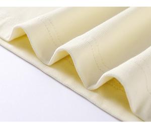 T-shirt en tricot décontracté à manches courtes, coupe ample, col color block, épaules tombantes, édition culturelle personnalisée grande taille - Product Image 4