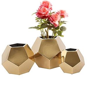 Juego de Soportes Modernos para Plantas de Interior, Diseño Minimalista en Latón Dorado, para Decoración del Hogar u Oficina - Product Image 2