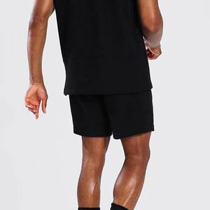 Ensemble deux pièces homme : T-shirt et short délavés, effet délavé, toucher doux, logo personnalisé - Product Image 6