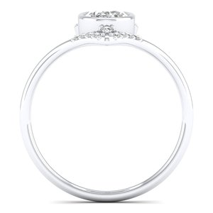 REYES, Anillos de Compromiso de Oro Sólido de 14K y 18K con Corte Ovalado y Moissanita de 0.81 Quilates para Mujer, Certificados por GRA, Joyería Fina - Product Image 4