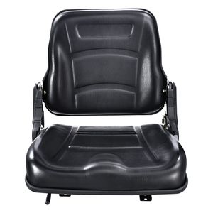 Sedile Universale per Carrello Elevatore con Angolo Regolabile, Microinterruttore, Sedile Pieghevole per Trattore, Slot Esteso da 6.3 a 13.4 Pollici, Comfort, Nuovo - Product Image 1