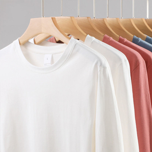 T-shirt en coton surdimensionné pour homme, manches courtes, col rond, couleur unie, jersey décontracté, impression de logo sur le devant - Product Image 5