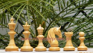 The Bath Knight II Wooden Handmade Chess Set with Multi Color Options Indoor/Outdoor Use <b>Foldable</b> & Durable Design - Product Image 4