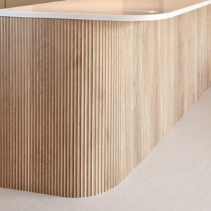 Paneles de Madera Maciza Flexibles para Gabinetes Curvos, Cubierta Decorativa Elegante para Muebles, Diseño de Panel Interior Contemporáneo - Product Image 1