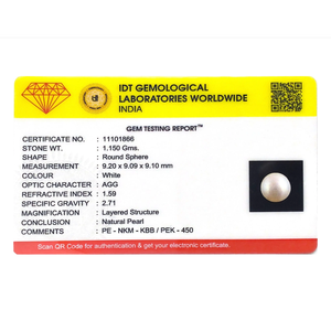 Loose Pearl Gemstone-5.75 Carat Exquisite Pearl for Fine Jewelry - Product Image 3
