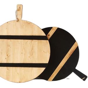 Vente chaude 2024 Design sur résine époxy ronde planche à découper en bois de manguier planche à fromage planches à découper pour la cuisine de l'Inde - Product Image 1