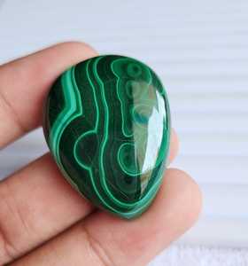 Malachite verte naturelle cabochon, qualité AAA+, pierres précieuses de toutes formes et tailles disponibles, prix de gros pour la fabrication de bijoux - Product Image 1