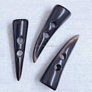 High Quality 2 Hole Plastic Horn Toggle <b>Buttons</b> by Tayyab Handicraft - Product Image 4