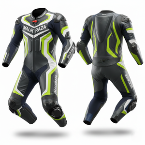 Traje de Carreras de Cuero Cosido a Mano con Inserciones de Armadura de Nivel 2 de Élite |   Equipo de Carreras Premium Resistente a la Abrasión - Product Image 6