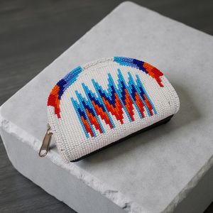 Pochette perlée pour emballage, pochette à monnaie écologique, portefeuille ethnique perlé, pochette de festival perlée, pochette perlée tendance, perle - Product Image 6