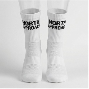 Chaussettes de sport respirantes bleues à motif géométrique pour adultes – Collection Printemps - Product Image 1