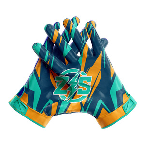 ZSS Fußballhandschuhe Lila-Blaugrün Gemustert Unisex Atmungsaktives Polyester Erwachsenen-Sportbekleidung Sublimationsdruck Nadeldetektion - Product Image 5