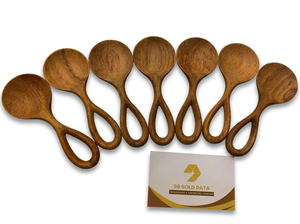 Cuchara Ligera de Madera de Olivo para Café, Té, Azúcar, Postres, Preparación de Comidas, Kits de Picnic, Accesorios de Viaje y Comedor, Hecha en Vietnam - Product Image 2