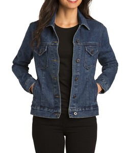Custom Women <b>Denim</b> <b>Jacket</b> Breathable Vintage Washed Cotton Casual Streetwear Button Autumn Winter <b>Lightweight</b> OEM ODM - Product Image 2