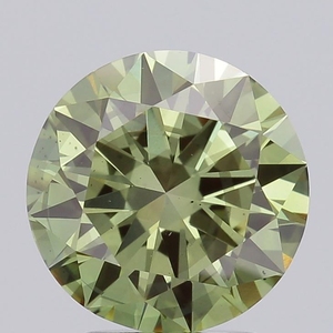 Diamante Cultivado en Laboratorio de Corte Redondo de 2.45ct, Verde Intenso, SI1, Certificado IGI, CVD, Diamante Suelto al por Mayor para Joyería - Product Image 1
