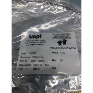 AMAT 0021-12582 ANILLO DE CUBIERTA, 8" SIP TA/TAN, SZBESC - Equipo y piezas de semiconductores de confianza de Trusted Global Legacy - Product Image 2