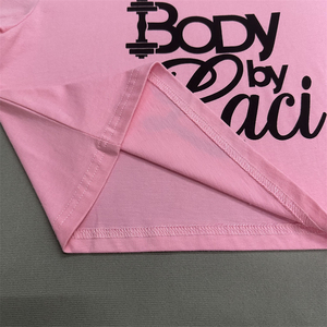 เสื้อยืดคอกว้าง แขนสั้น ผ้าฝ้ายถัก 100% สำหรับฤดูร้อน น้ำหนัก 180 กรัม ยับยาก ใส่สบาย ทรงหลวม ระบายอากาศได้ดี เป็นมิตรต่อสิ่งแวดล้อม - Product Image 4
