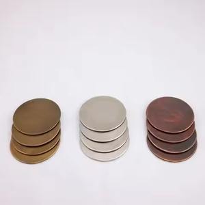 Elegant Design Metal Coasters Set For Drink Placement Modern <b>Table</b> <b>Protection</b> - Product Image 2