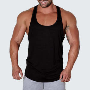 NESTA SPORTS Débardeur de sport personnalisé léger à séchage rapide dos nageur gris pour hommes - Product Image 5