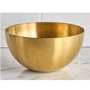 Artículos Decorativos para Catering, Tazón para Servir Frutas y Ensaladas de Metal Sólido, Acabado Personalizado, Tazón para Servir de Calidad Alimentaria Superior - Product Image 2