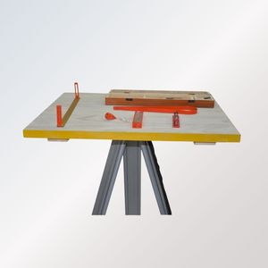 Ensemble de topographie avec table plane - Planche à dessin en bois avec trépied et kit d'instruments d'arpentage - Product Image 3