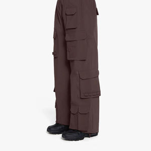 Jeans cargo amples pour hommes, taille haute, style hip-hop, coupe décontractée, multi-poches, longueur intégrale, tendance - Product Image 3