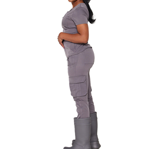 ชุดยูนิฟอร์มแพทย์ไซส์ใหญ่แบบน่ารัก ชุดเซ็ตเสื้อแขนยาวแบบชิ้นเดียว 6xl กางเกงโยคะ เสื้อพยาบาลสำหรับโรงพยาบาล คุณภาพสูง - Product Image 5