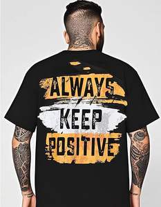 T-shirts graphiques pour hommes, t-shirts vintage surdimensionnés, imprimé lettres, col rond décontracté, 100% coton, respirant, séchage rapide, manches courtes - Product Image 6