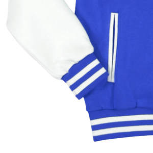 Veste en polaire Zeta Phi Beta pour femmes, style universitaire ZPB bleu et blanc, veste de sororité à boutons pression, vêtement d'extérieur décontracté et chaud - Product Image 5