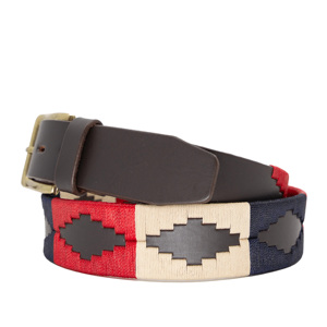 Cinturón de Cuero Polo Personalizado OEM, Cinturón Formal Bordado de Cuero Genuino con Hebilla de Hierro, Resistente y Ecológico, para Hombre y Mujer - Product Image 3
