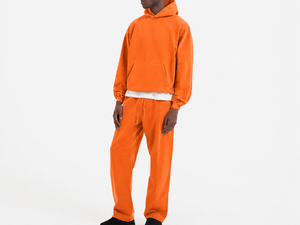 Ensemble de vêtements de sport pour hommes en coton mélangé, logo personnalisé, vente en gros, directement de l'usine - Product Image 6