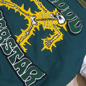 แจ็คเก็ตเบสบอลแบบ Letterman คุณภาพดีที่สุด สำหรับผู้ใหญ่และเด็ก  ไซส์ใหญ่พิเศษ สำหรับฤดูหนาว  ผ้าฟลีซแห้งเร็ว สีสันตามสั่ง ราคาดี - Product Image 5