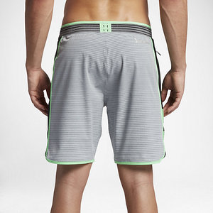 Men's Eco-Friendly Breathable Casual Board Shorts Solid Color <b>Mid</b> Rise Knee Length Custom Zipper Front Logo Oxford Fabric - Product Image 2