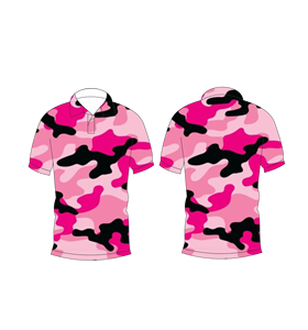 เสื้อโปโลลายพรางสีชมพูสำหรับผู้ชายแขนสั้นลำลองพิมพ์ลายเสื้อยืดกอล์ฟแฟชั่นฤดูร้อน - Product Image 6