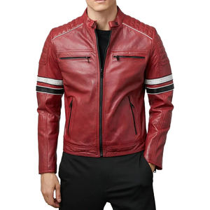 Chaquetas de Cuero para Hombre, Estilo Nuevo, Invierno, con Cuello Alto, Logotipo Frontal, Transpirables, Ecológicas y Personalizables - Product Image 3