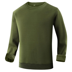 Sweat-shirt lourd pour homme personnalisable, col rond, en mélange de coton, confortable, style streetwear pour la gym et la mode décontractée - Product Image 1